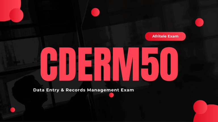 CusTutor CDERM50 Exam